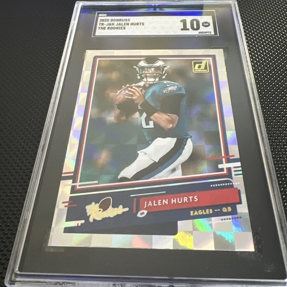 2020 Donruss The Rookies Jalen Hurts Eagles RC Sgc 10 GEM MINT